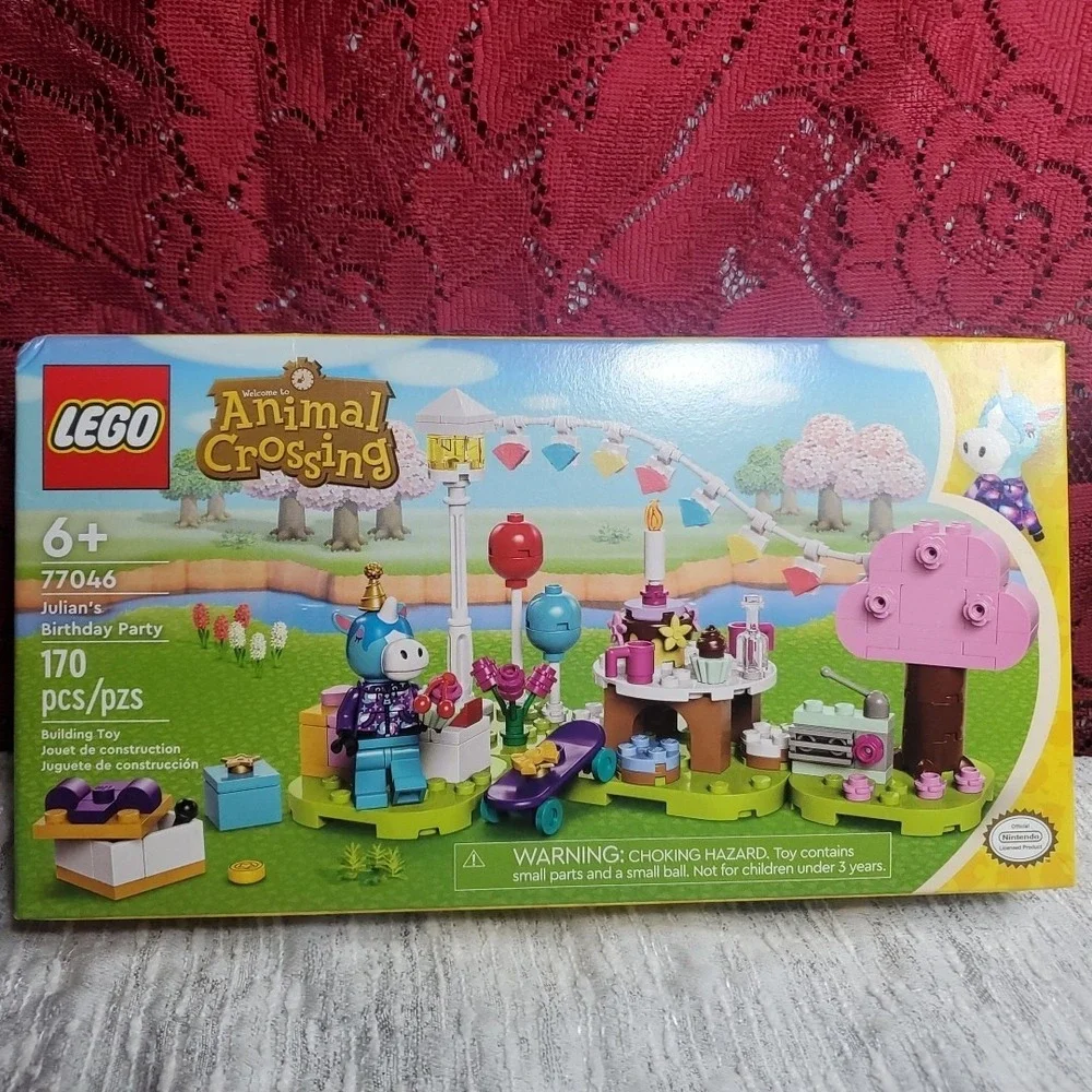 LEGO 77046 Julian's Birthday Party Kids Unisex Multi Animal Crossing Toy Set